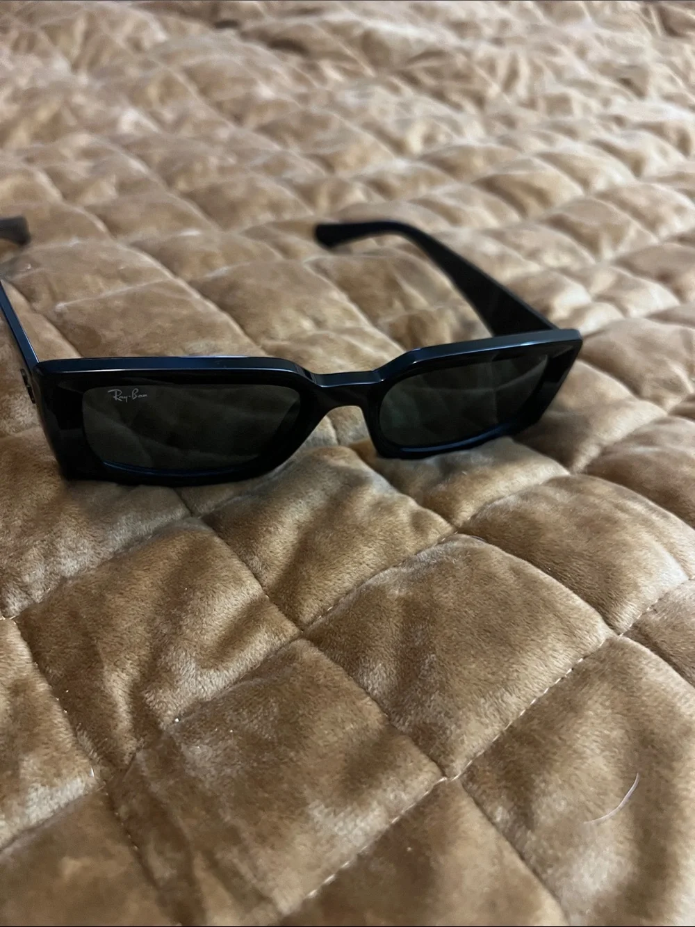 🔥RAY-BAN KILIANE BIO-BASED UNISEX BLACK RECTANGULAR SUMGLASSES WITH CASE